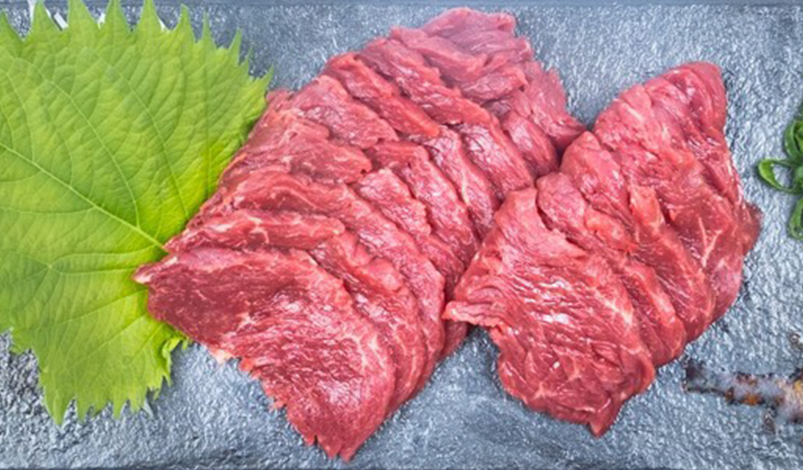 生馬刺し赤身 100g (ブロック) – 馬刺し専門店たけちゃん